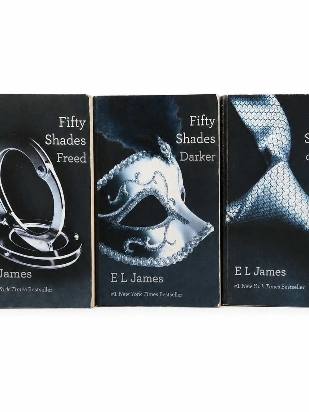 E L James Fifty Shades Trilogy Paperback 3 Book Set Complete Series